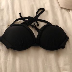 cute black bikini top